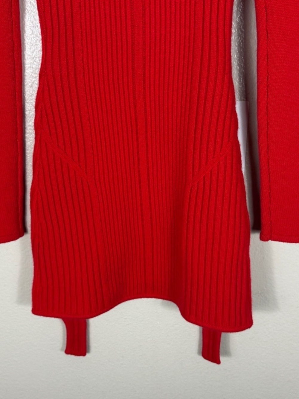 ALO Yoga Ma Cheri Cashmere Garter Red Mini Dress - Picture 9 of 10